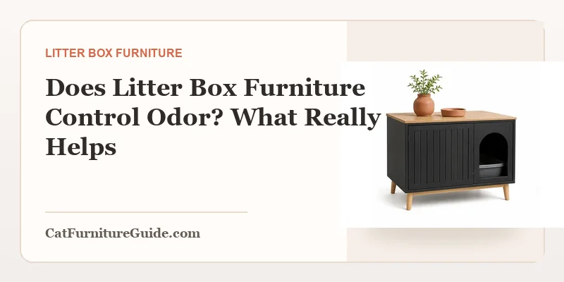 Does Litter Box Furniture Control Odor? What Really Helps